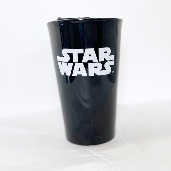 Tumbler Star Wars Black Ceramic Travel Coffee Mug/Cup BB-8 Droid EUC - Picture 2 of 5